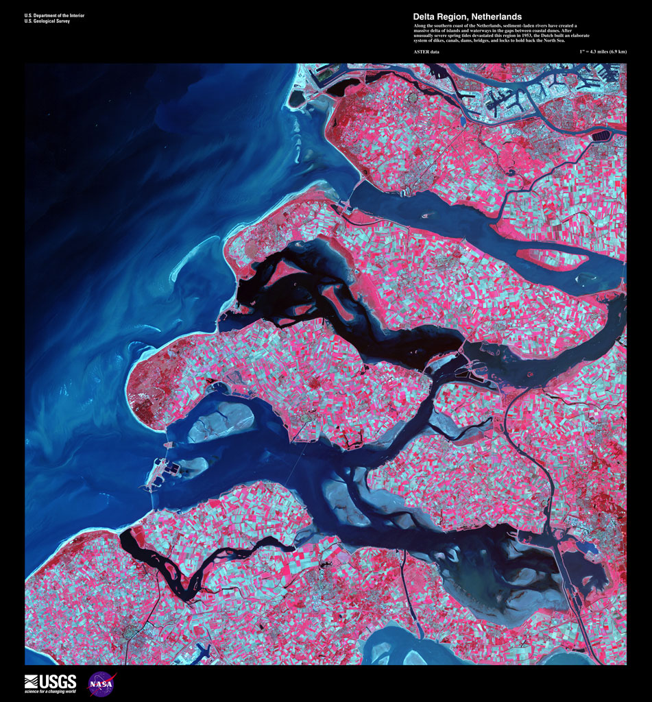 Delta Region Netherlands, United States Geological Survey