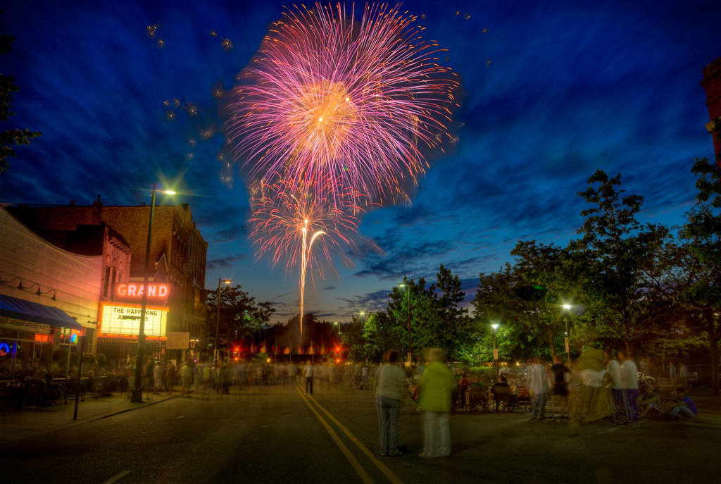Fireworks Over Grand Haven Christopher Schneiter