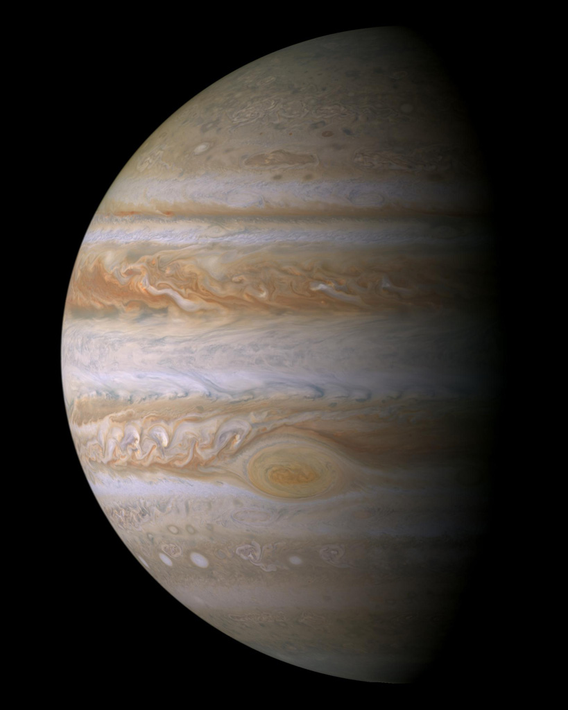 Jupiter, photo from flyby of Voyager 1