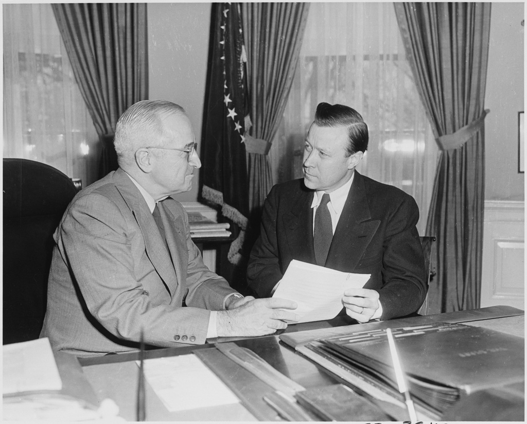 President Truman and UAW President Walter Reuther