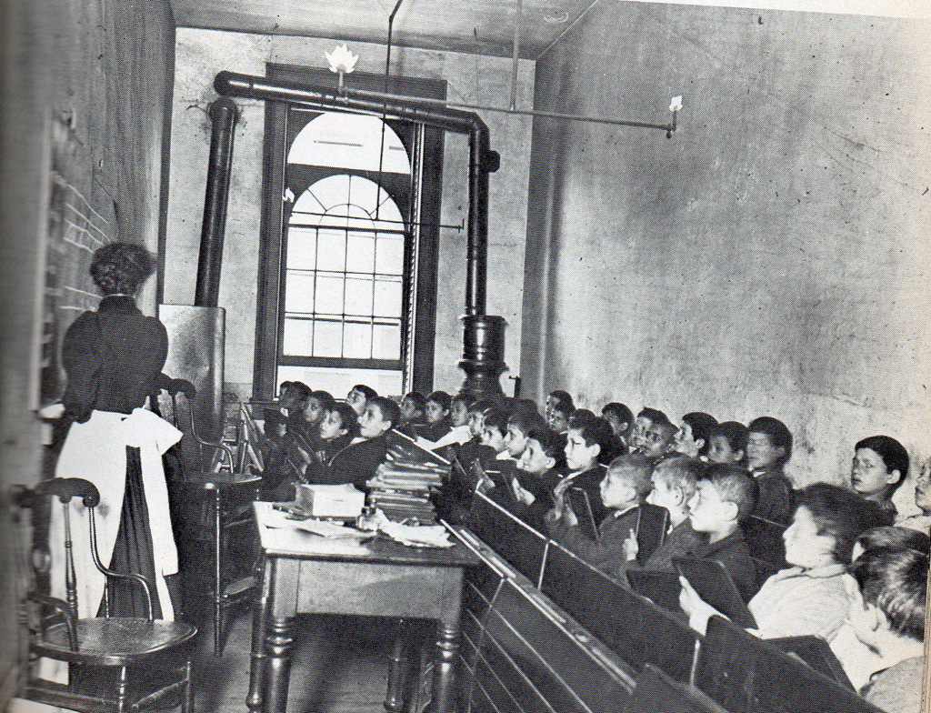 Immigrant Children in a Classroom, Jacob Riis