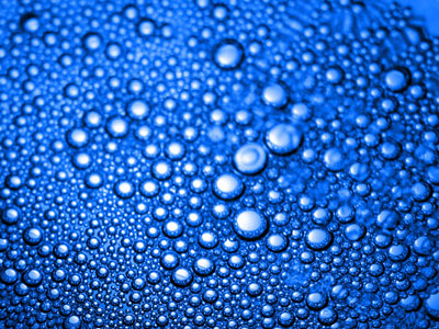 Blue Water Droplets