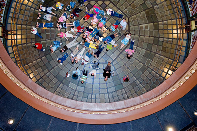 Michigan State Capitol Rotunda Floor Tim Burke
