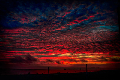 Red Sky, City Beach, Grand Haven Christopher Schneiter