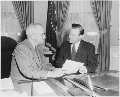 President Truman and UAW President Walter Reuther