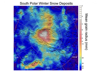 South Polar Ice Deposits on Mars