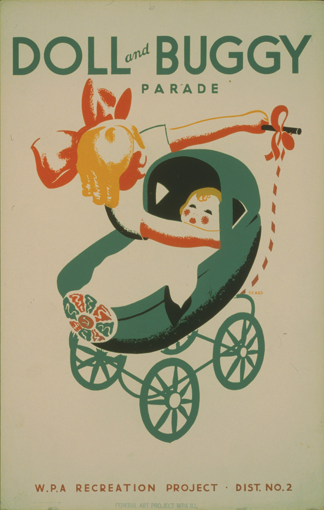 WPA Poster - Doll and Buggy Parade
