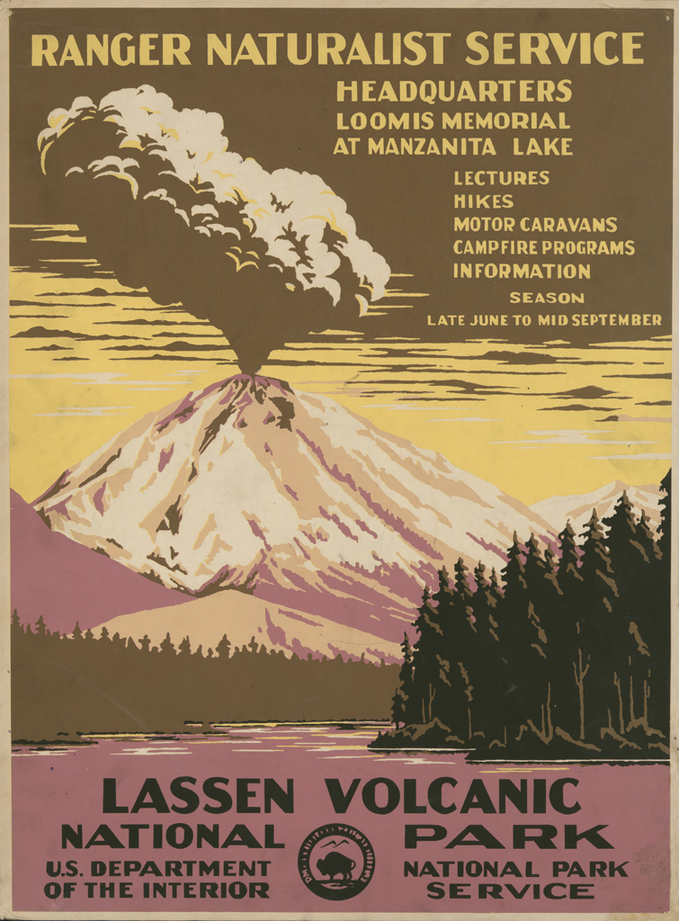 WPA Poster - Lassen Volcanic National Park