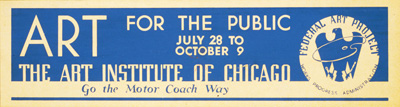 WPA Poster - Art Institute of Chicago