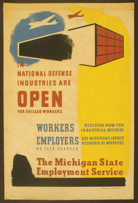 WPA Poster - Michigan Industrial Workers