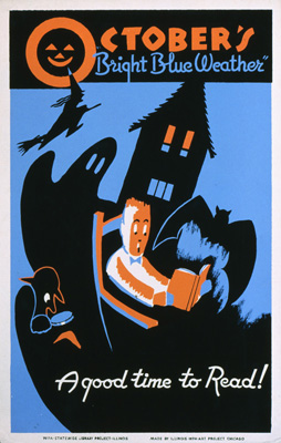 WPA Poster - October is Reading Month