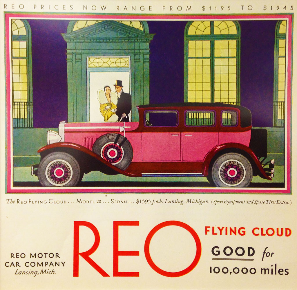Lansing Autos Classroom - REO Flying Cloud Advertisement, ca. 1920s