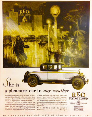 Lansing Autos Classroom - REO Advertisement, ca. 1920s