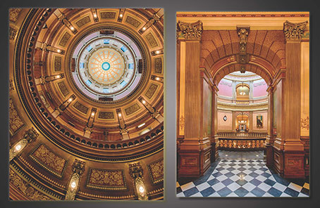 Michigan Capitol Dome and Rotunda