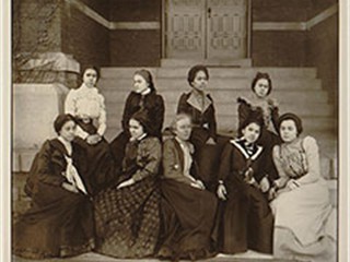 Women at Atlanta University, photograph by Thomas Askew, ca. 1900