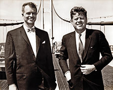 Michigan Governor G. Mennen Williams with Massachusetts Senator John F. Kennedy