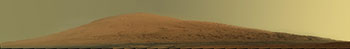 Mars Mount Sharp Panorama in Raw Colors
