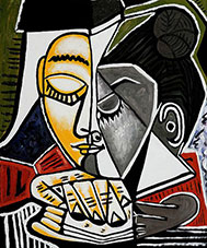 Tete d'une Femme Lisant, Picasso