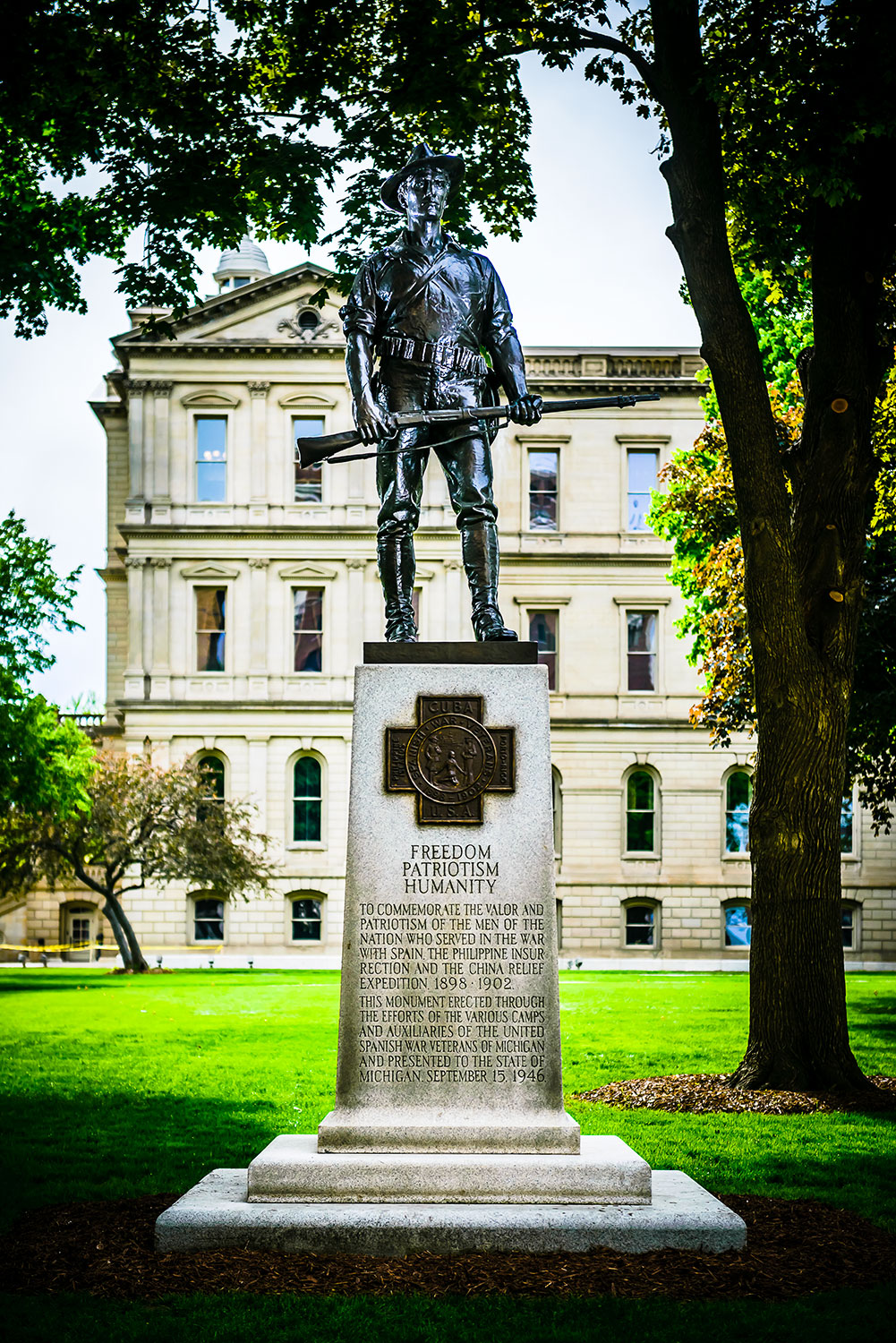 The Hiker Memorial sculpture
