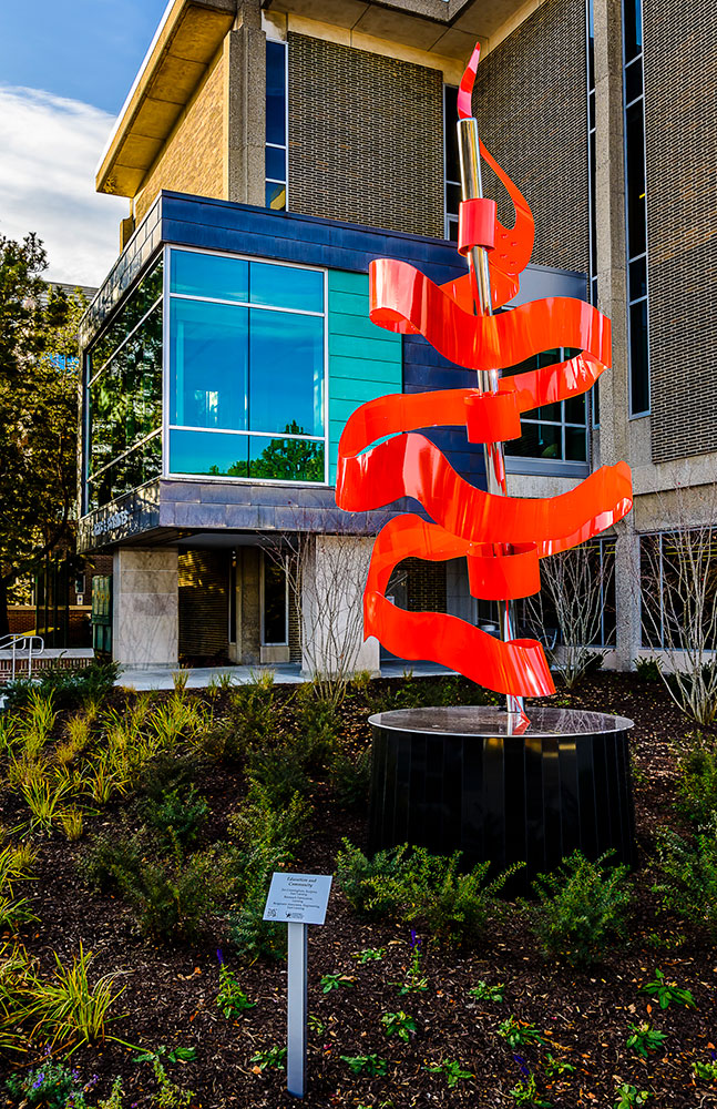 sculptures on lcc's campus