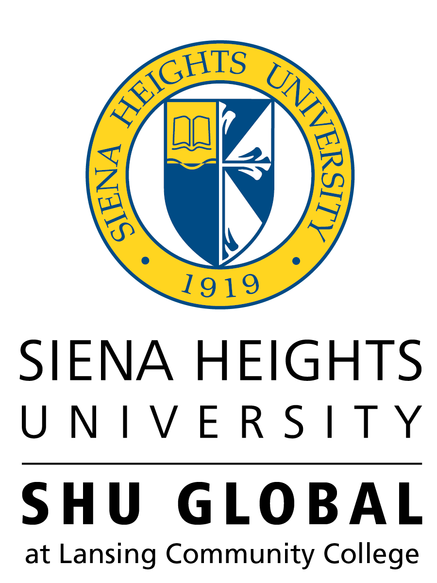 Siena Heights University SHU Global at Lansing Community College logo