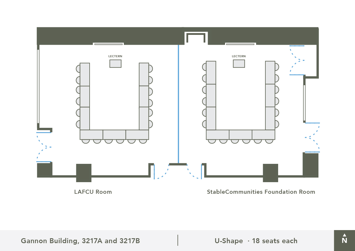 Classrooms 3217 A & B Classroom U-Shape 18 Seats