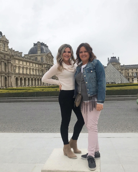 karen stutzman with her daughter in paris