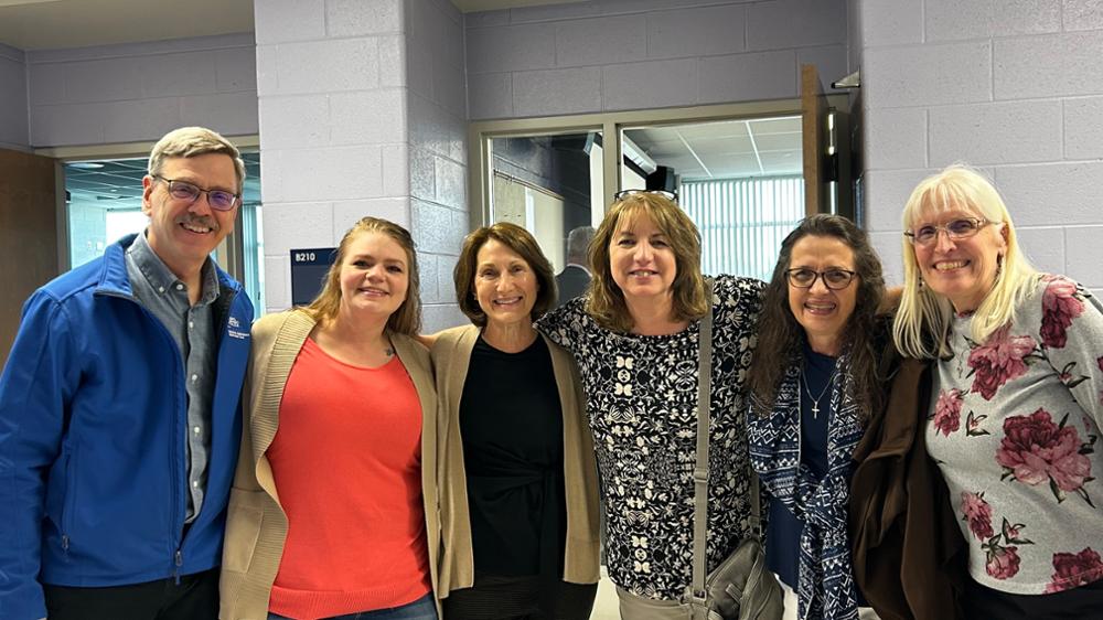 Mark Khol with colleagues at LCC East