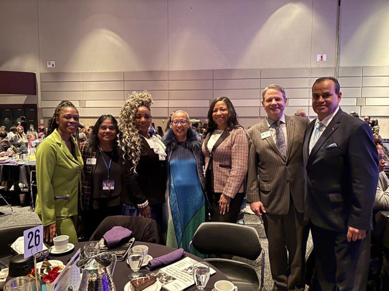 toni glasscoe with other lcc employees and trustees at the ace conference
