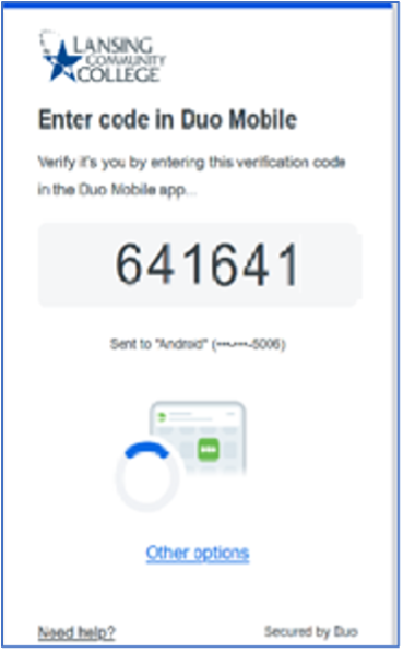 Duo Mobile code example