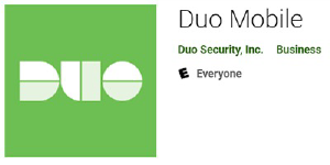 Google Play Store Duo Mobile example