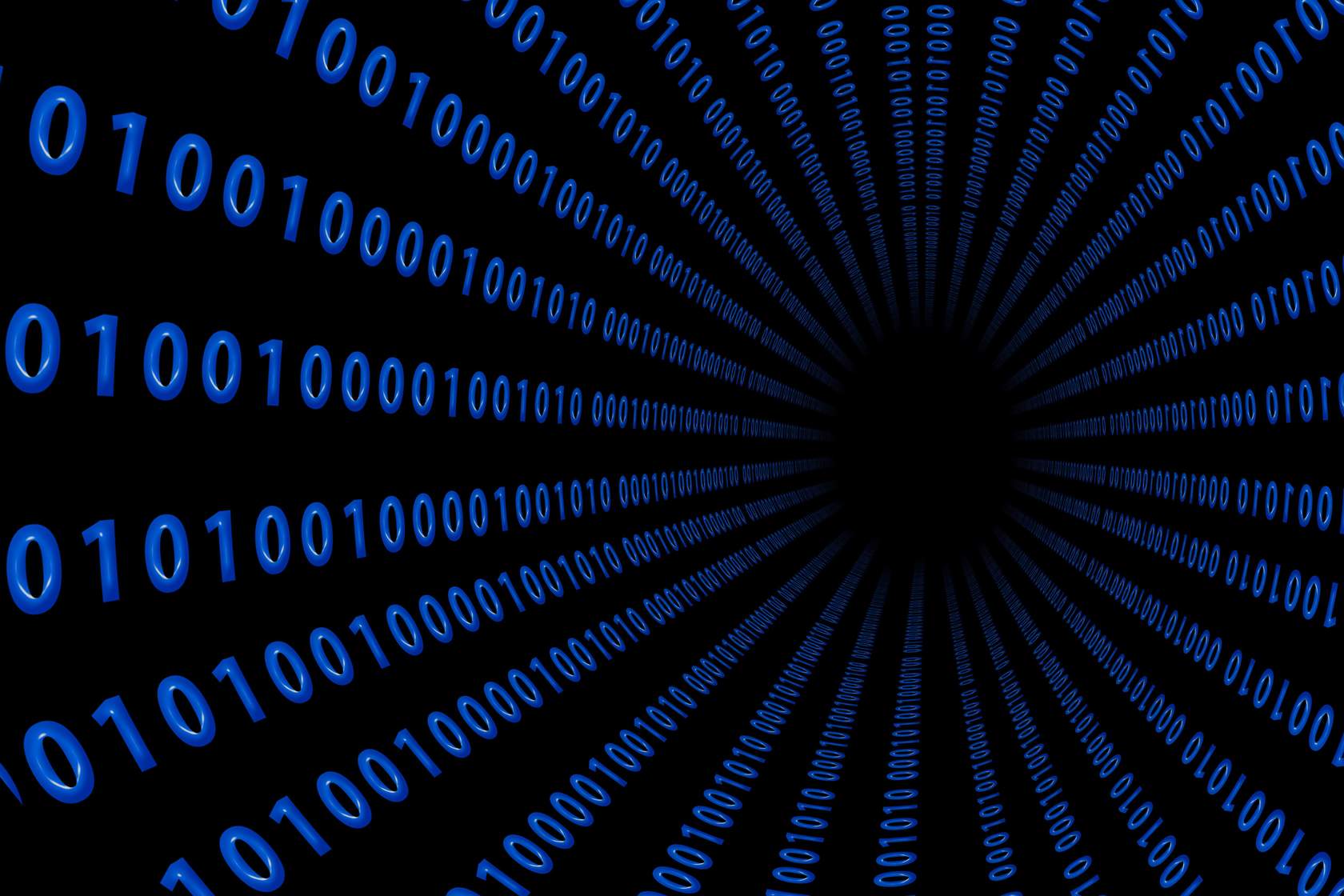 binary code arranged in a circle