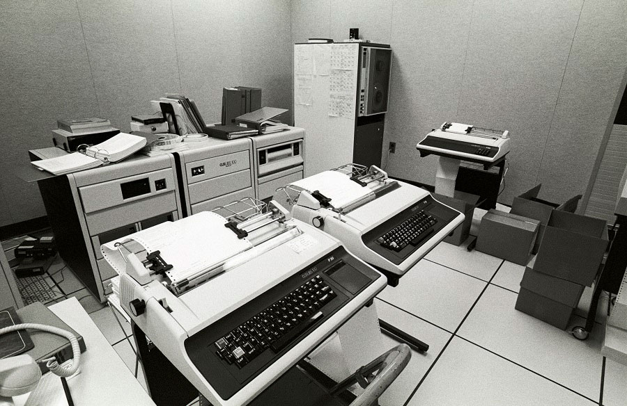 The LCC Library’s automation system from CLSI (a.k.a. the online card catalog) was housed in the Old Central computer room - ca. 1987-1996