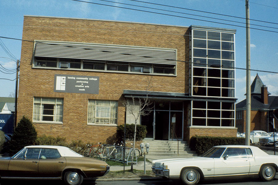 The Performing and Creative Arts South Building (ca. 1970s) was a building that LCC leased before the Dart Auditorium was built. It was located at about 505 South Grand Avenue and, as of 2022, it is the current home of the Michigan Bankers Association.