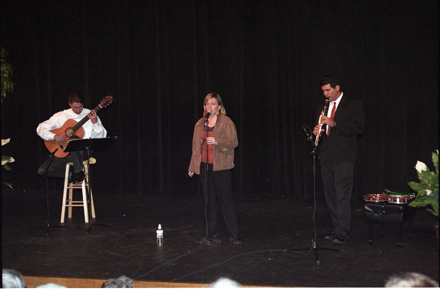 Group of Musicians Performing on Stage - ca. 1990s