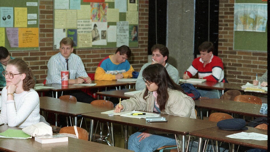 Students in class - ca. 1980s