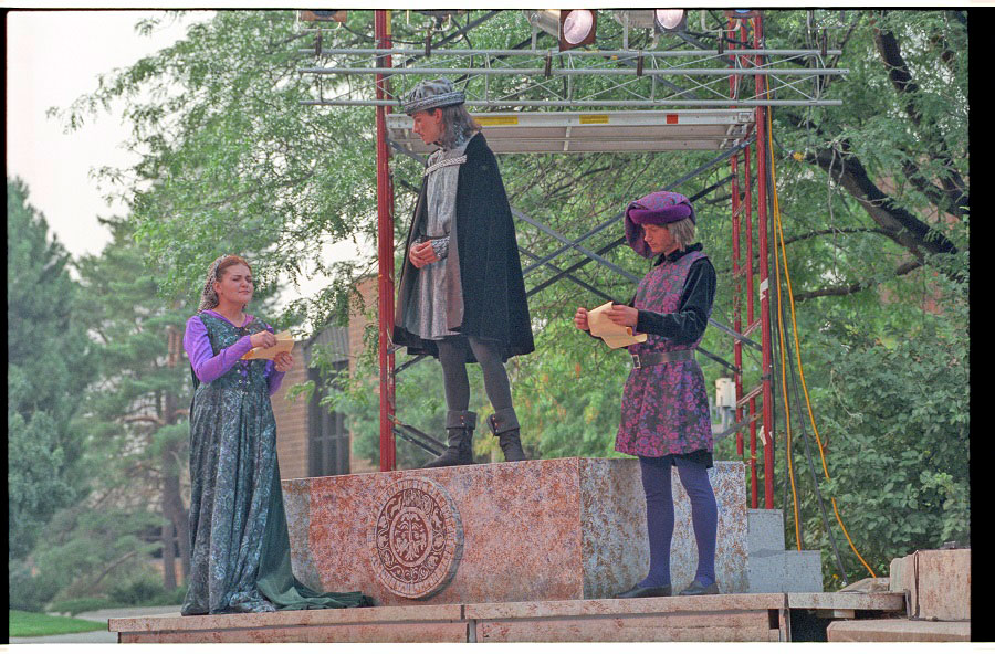 A scene from a performance at the Outdoor Ampitheater - ca. 1980s