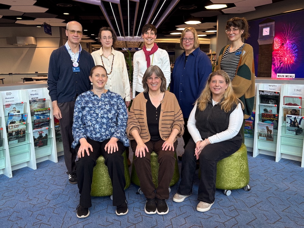 A group of librarians standing together