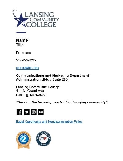 example full email signature