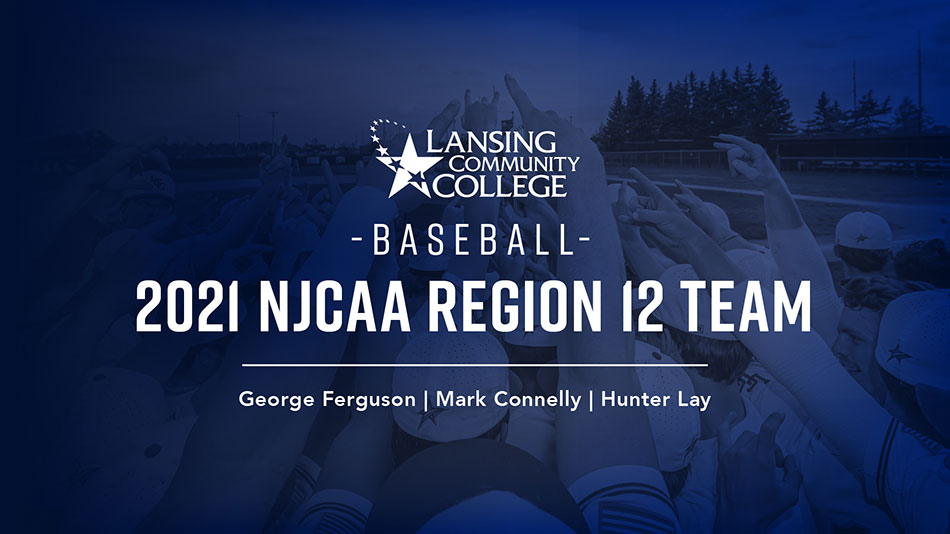 baseball 2021 njcaa region 12 team - george ferguson, mark connelly, hunter lay