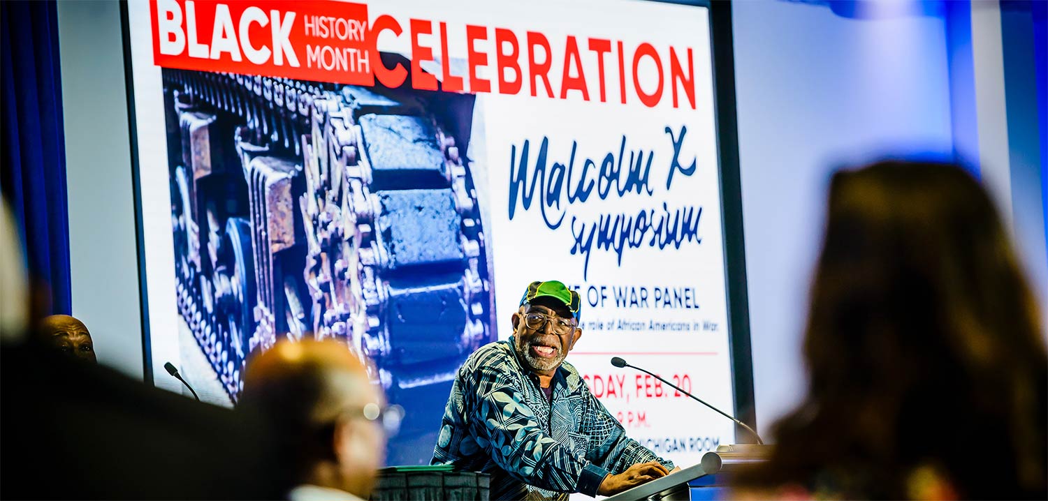 Dr. Willie Davis at the Malcolm X Symposium at LCC (2018). Photo by Kevin W. Fowler