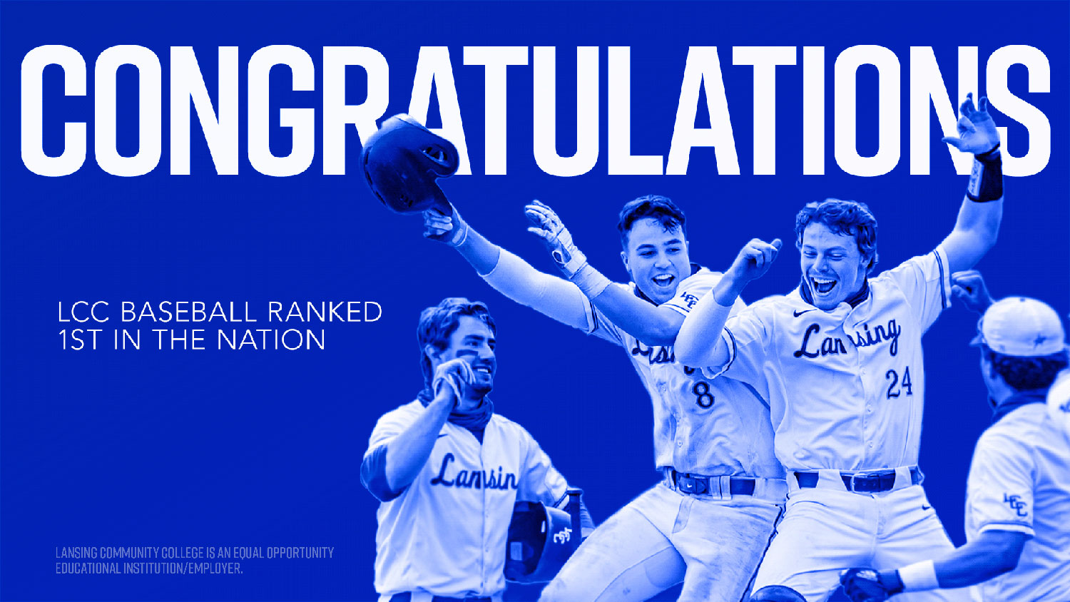 Congratulations - lcc baseball ranked first in the nation 