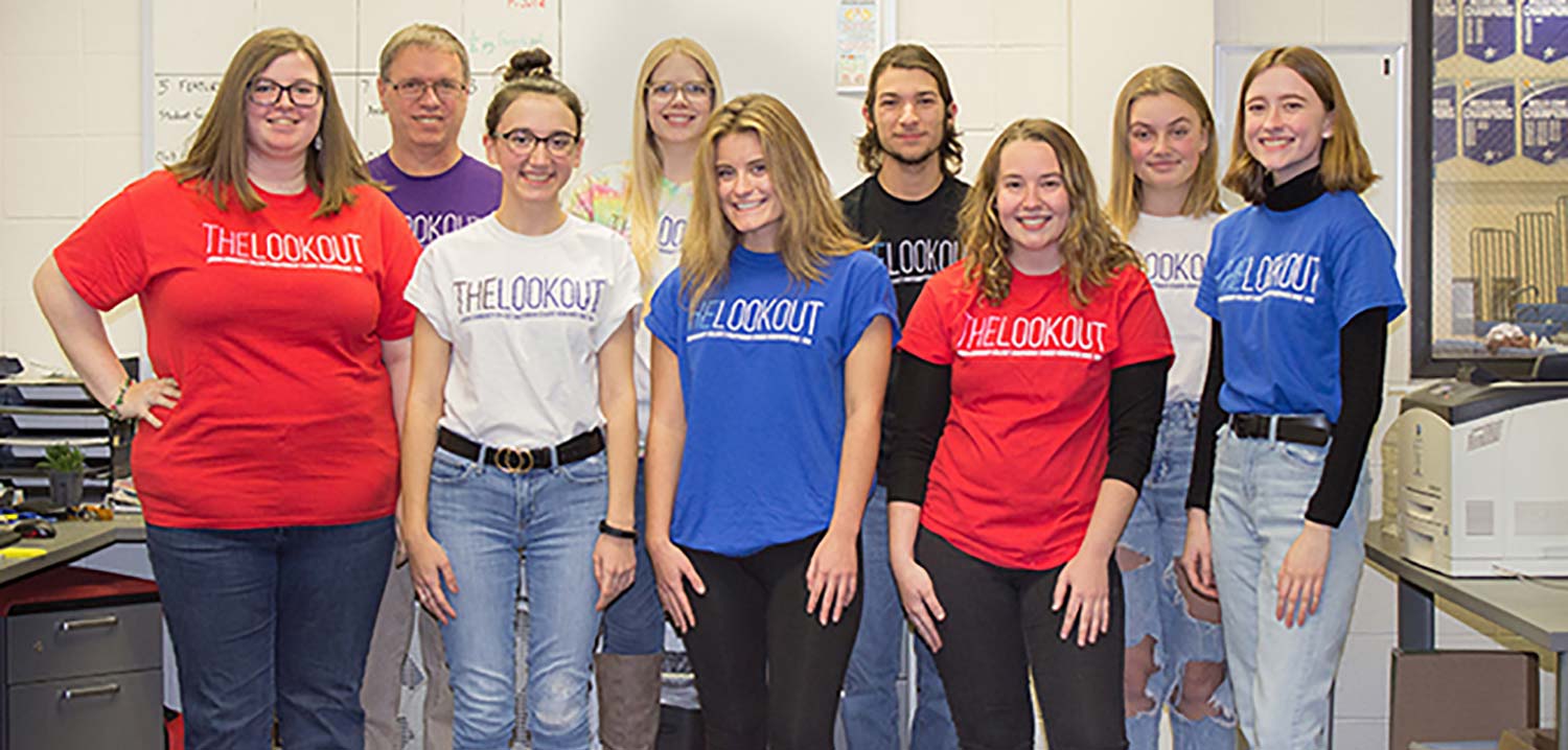 The staff of LCC's student newspaper The Lookout
