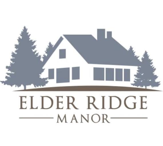 Elder Ridge Manor logo with an outline of a house.
