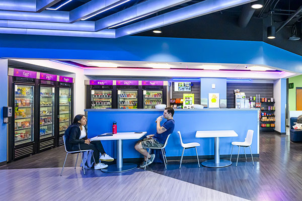cafe in the TLC building