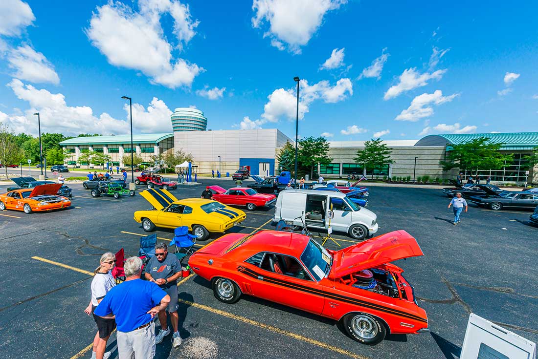 car show at west campus